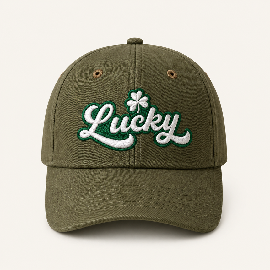 Lucky Script Baseball Cap