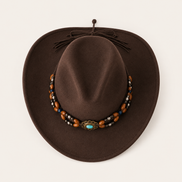 Beaded Western Cowboy Hat