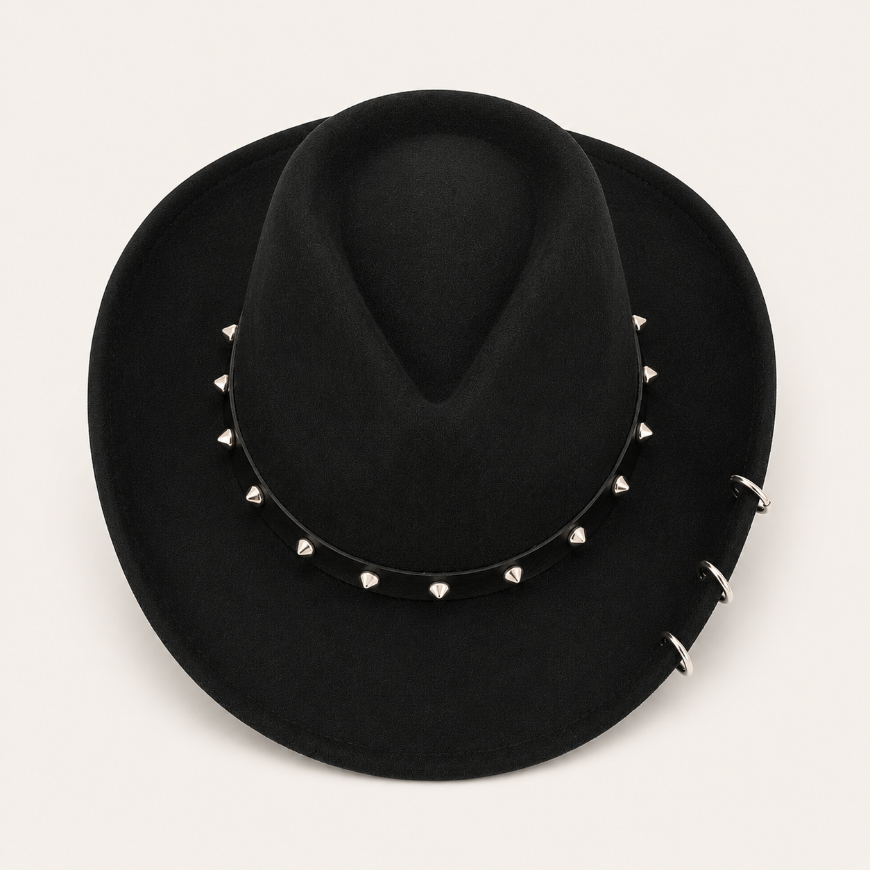 Studded Black Cowboy Hat
