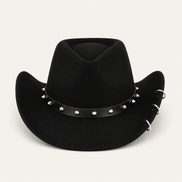 Studded Black Cowboy Hat