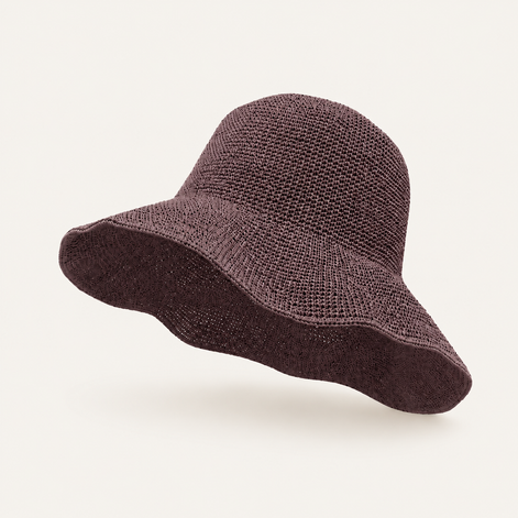 Packable Paper Straw Sun Hat
