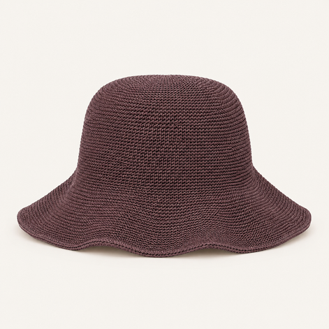 Packable Paper Straw Sun Hat