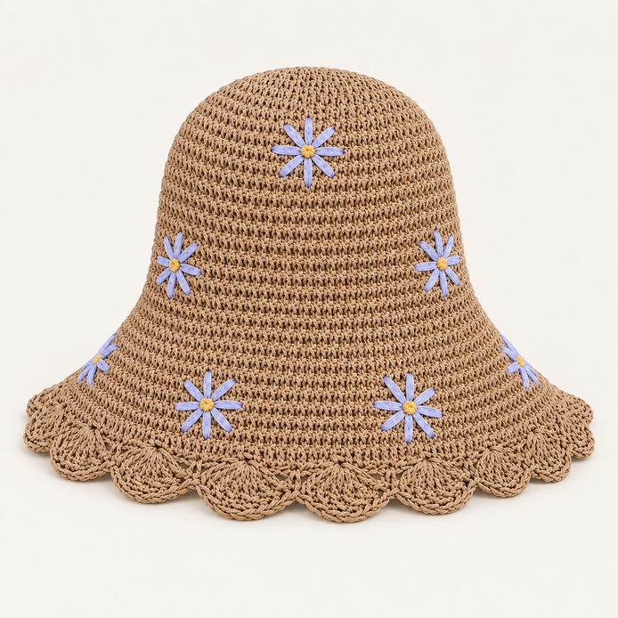 Daisy Crochet Sun Hat