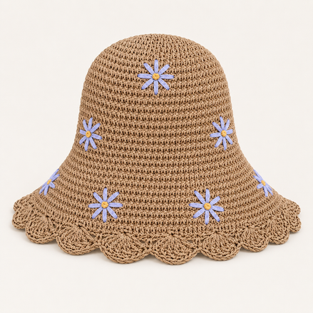 Daisy Crochet Sun Hat