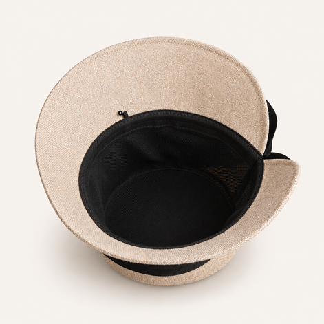 Bow Linen Sun Hat