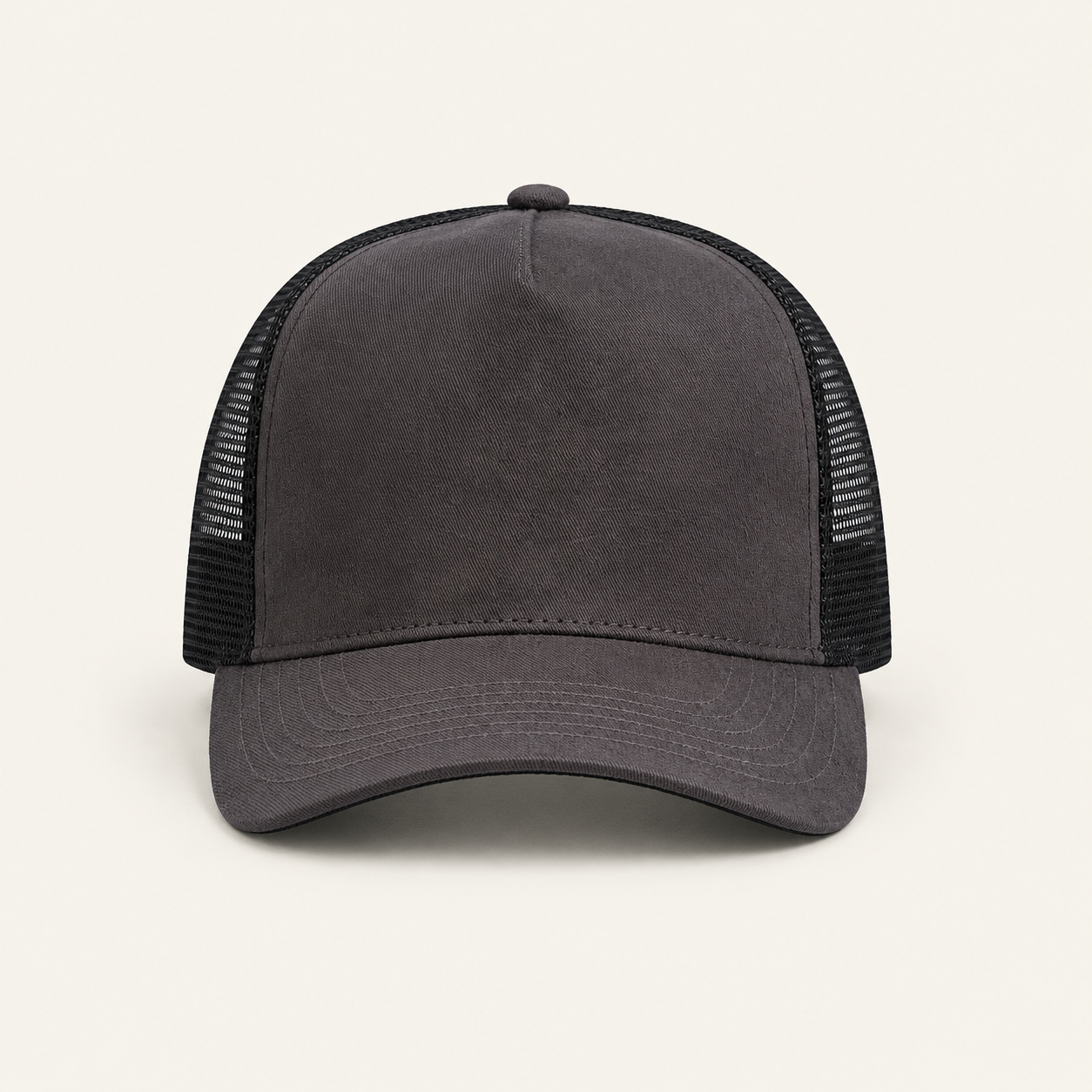 Blue Color-Block Trucker Cap