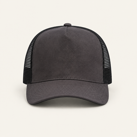Blue Color-Block Trucker Cap