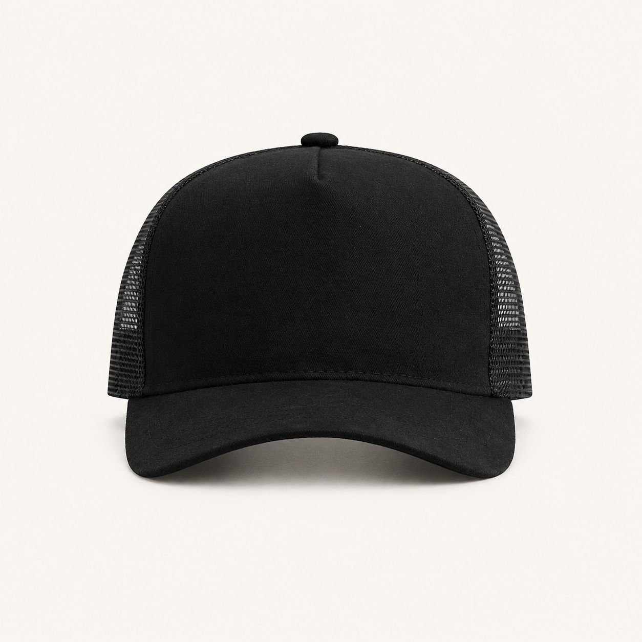 Blue Color-Block Trucker Cap