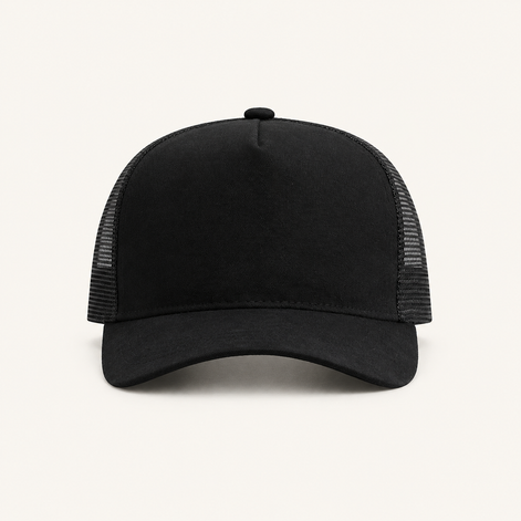 Blue Color-Block Trucker Cap