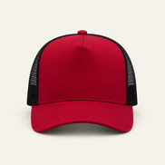 Blue Color-Block Trucker Cap